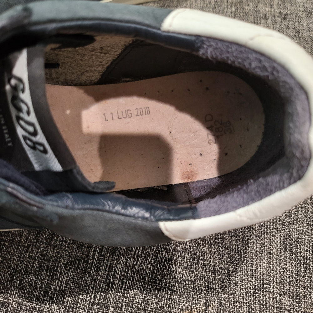 Golden Goose Navy Suede Low-Top Sneakers 36 - Picture 8 of 9